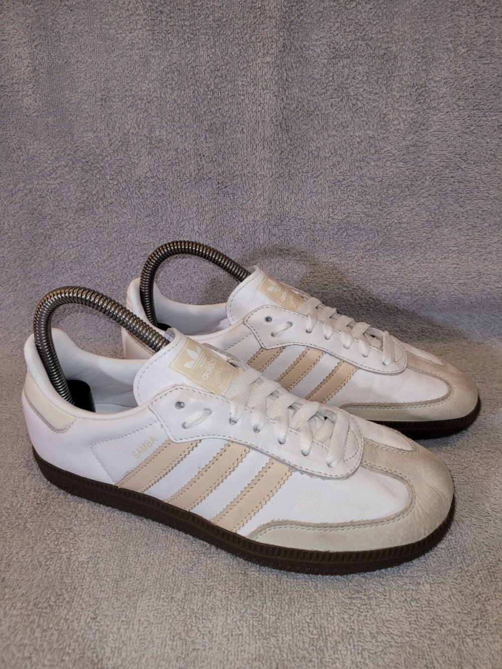 Adidas Samba OG Women's Size 6 White Sand Strata Brown Sneakers JH7300 (#1963) - Picture 10 of 16